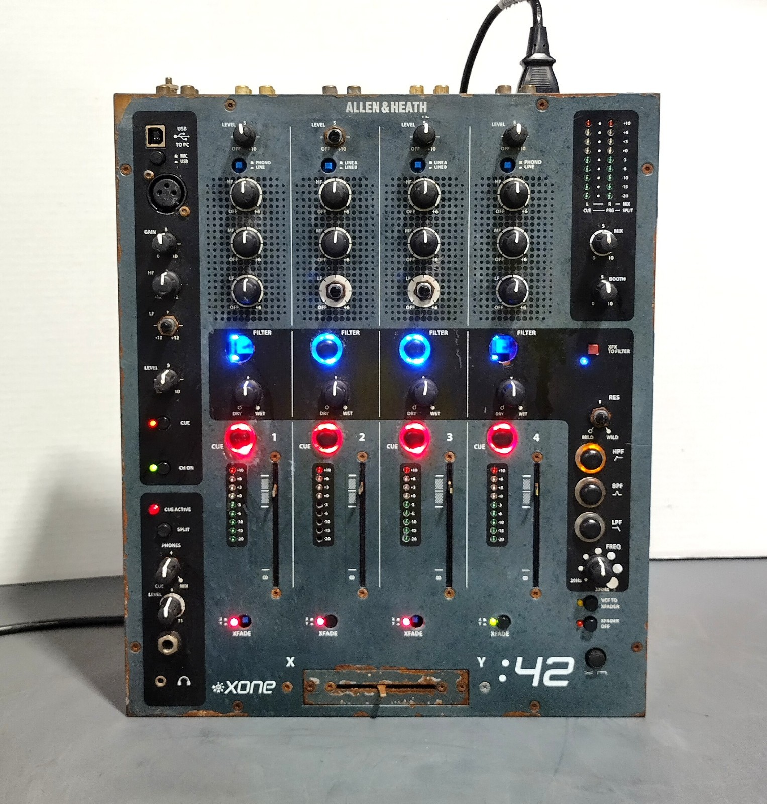 Allen & Heath Xone:42 4-Channel Professional Analog DJ Mixer - Partially Tested