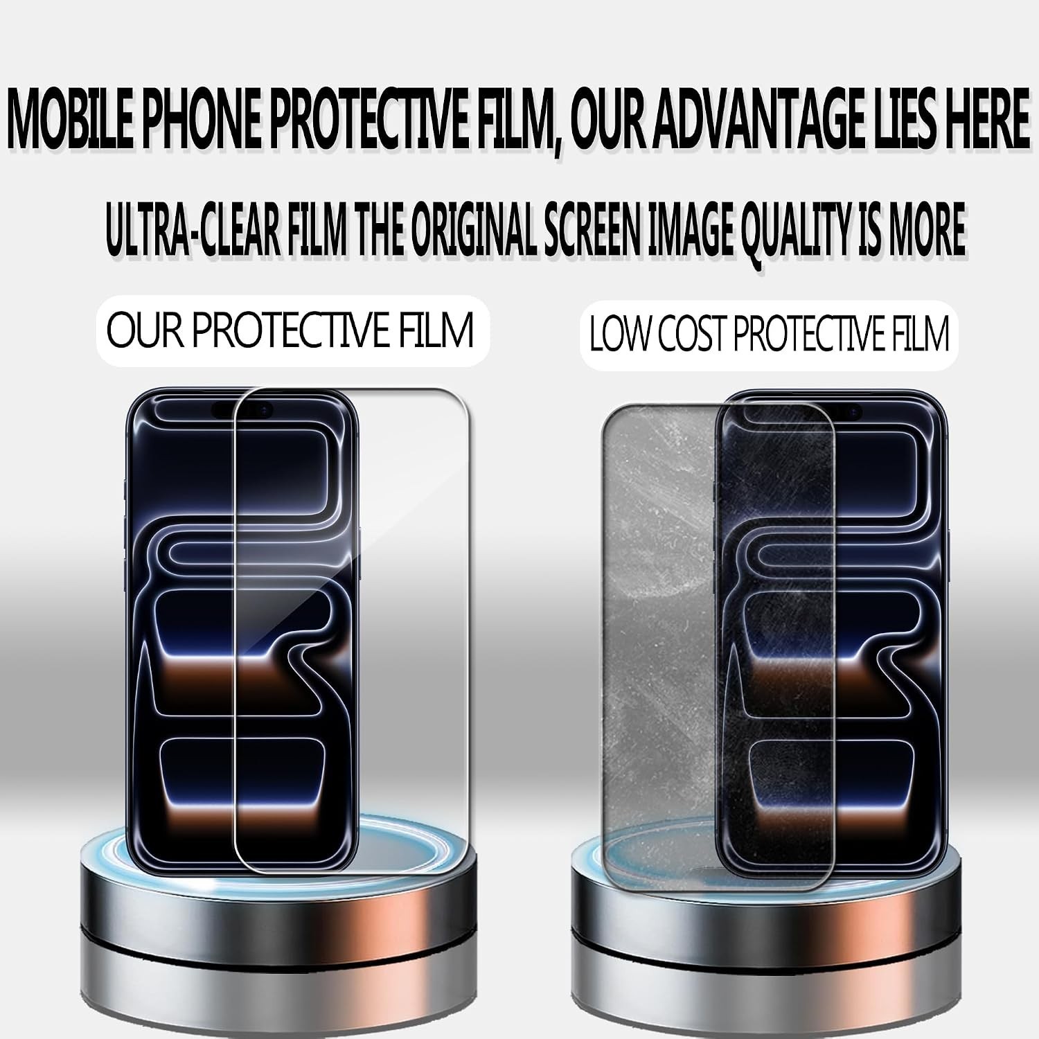 Tempered Glass Screen and Lens Protector 2-Pack for iPhone 17 Pro Max with Tool