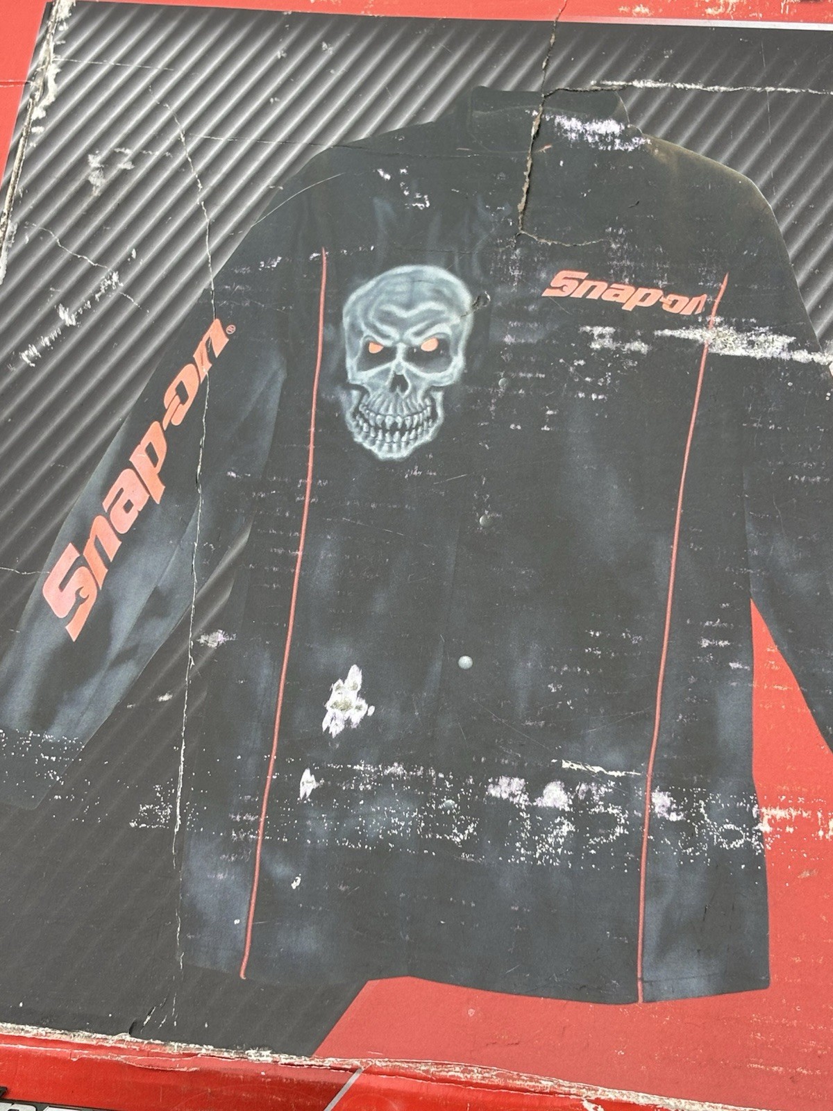 Snap On Tools NEW WELDJACKETXL Skull Welding Jacket Black with Skull XTRA LARGE