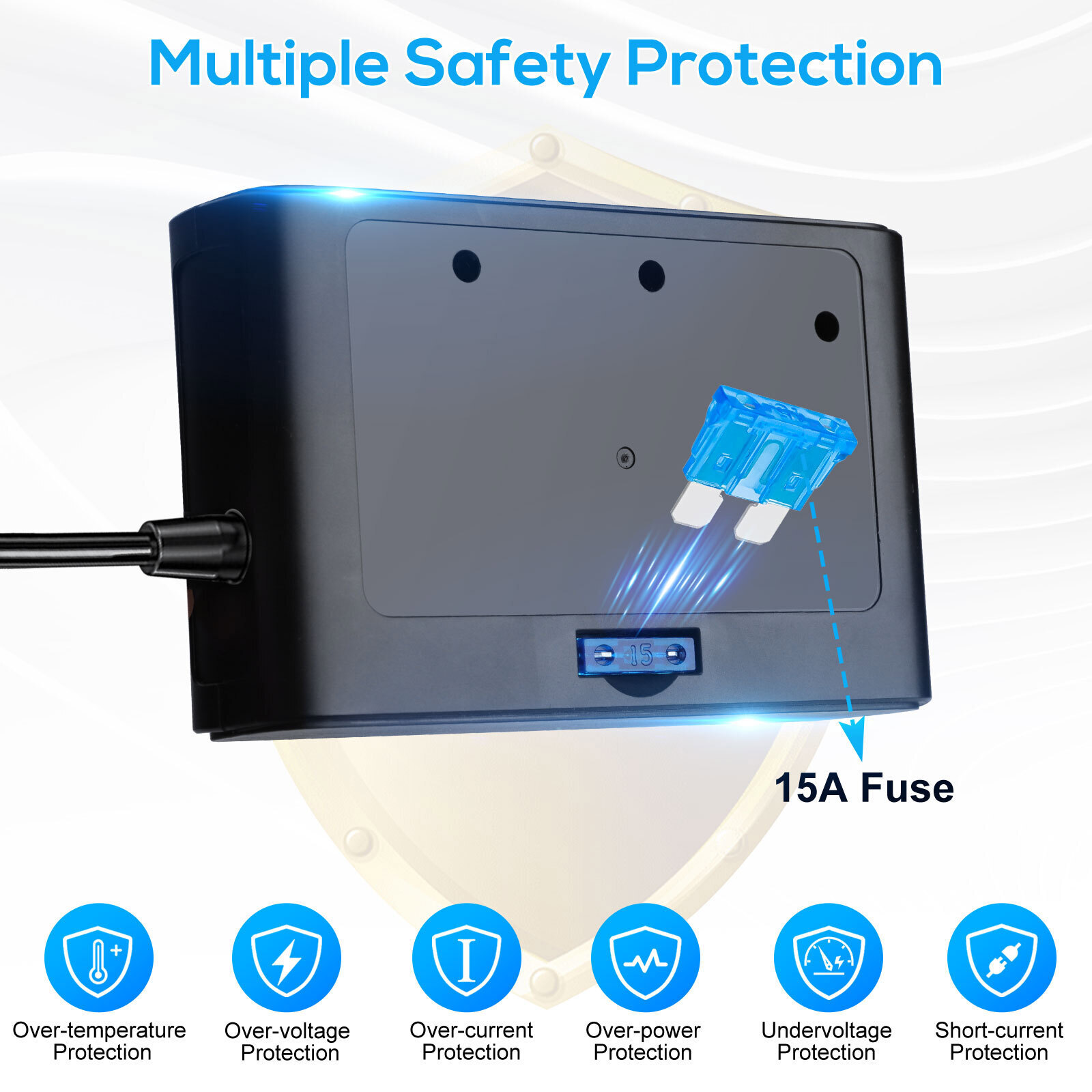 3 Way Car Cigarette Lighter Socket Splitter USB Fast Charger Power Adapter 12V