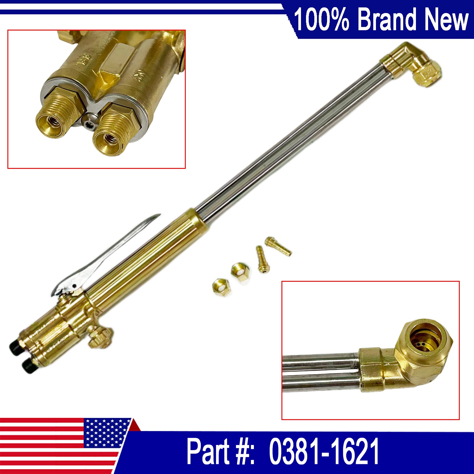 New Cutting torch Fits For Victor 21 Inch X 90 Deg ST900FC 0381-1621