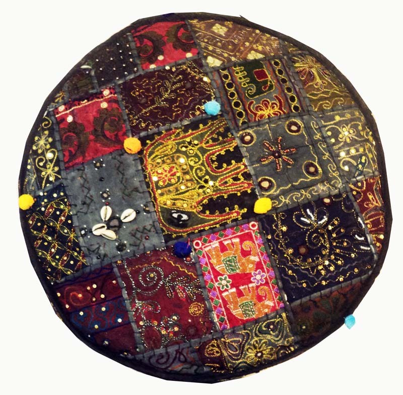 24" GIFT FOR HIS BANJARA FURNITURE OTTOMAN BENCH FOOTSTOOL POUF PILLOW COVER