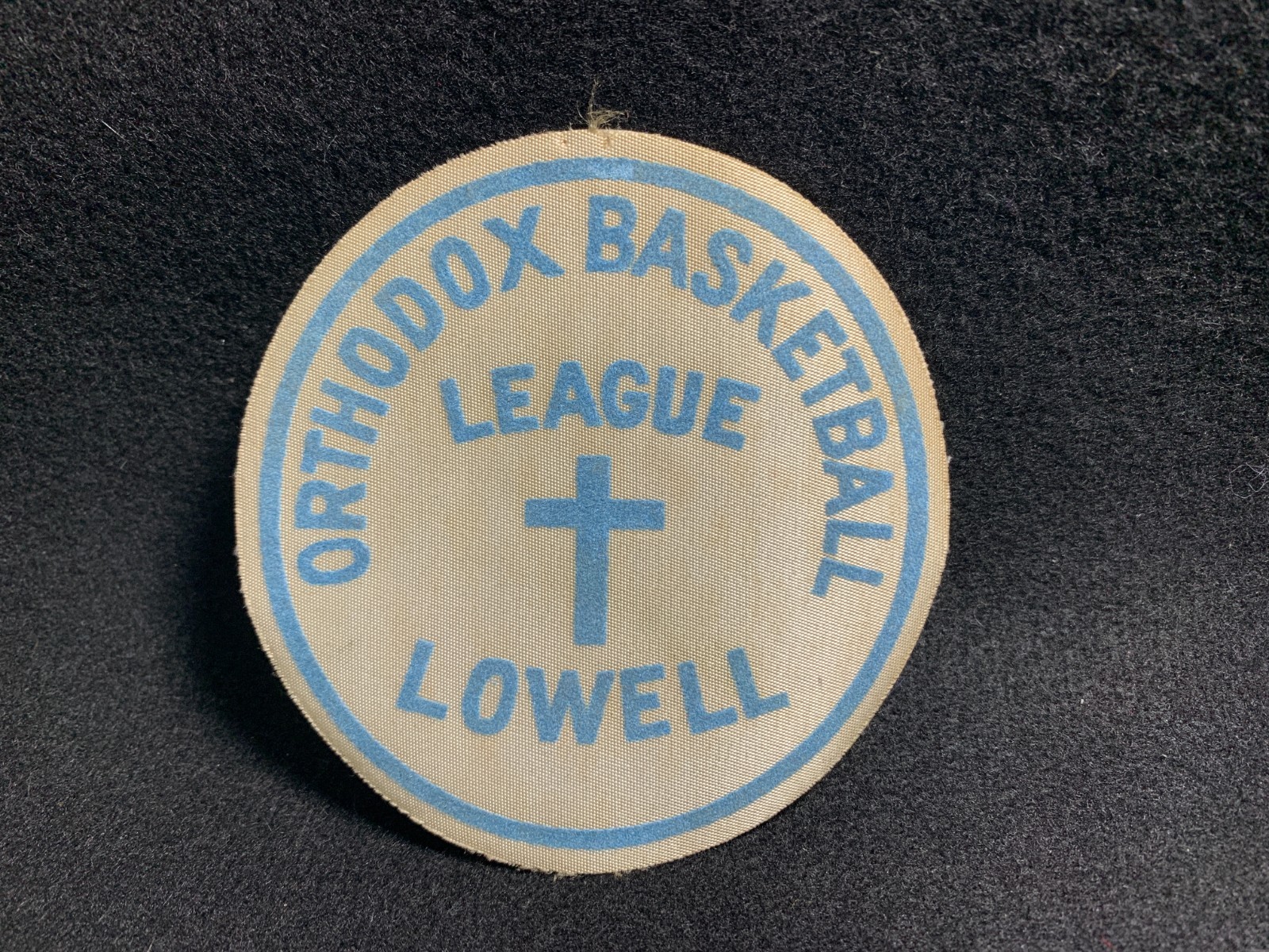 Vintage Lowell Massachusetts MA Orthodox Basketball League Patch