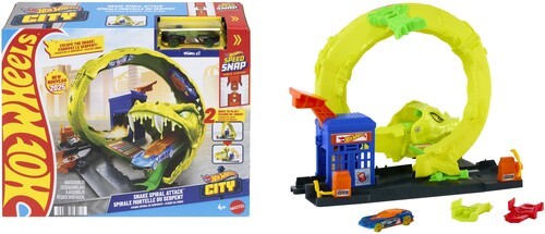 Mattel - Hot Wheels City Snake Spiral Attack [New Toy] Toy Car