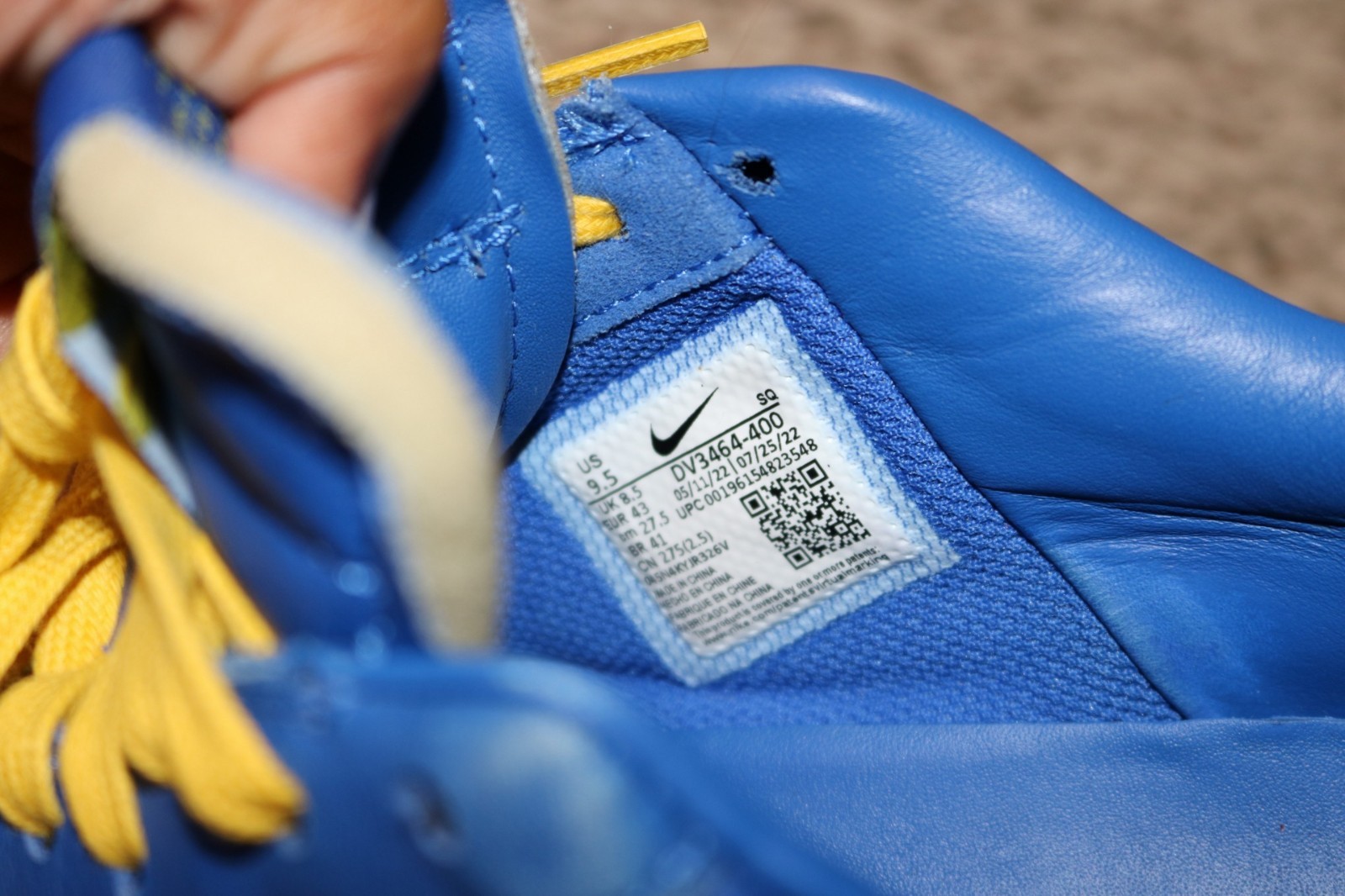 Nike Air Force 1 Low AMBUSH Game Royal Vivid Sulfur Leather DV3464-400
