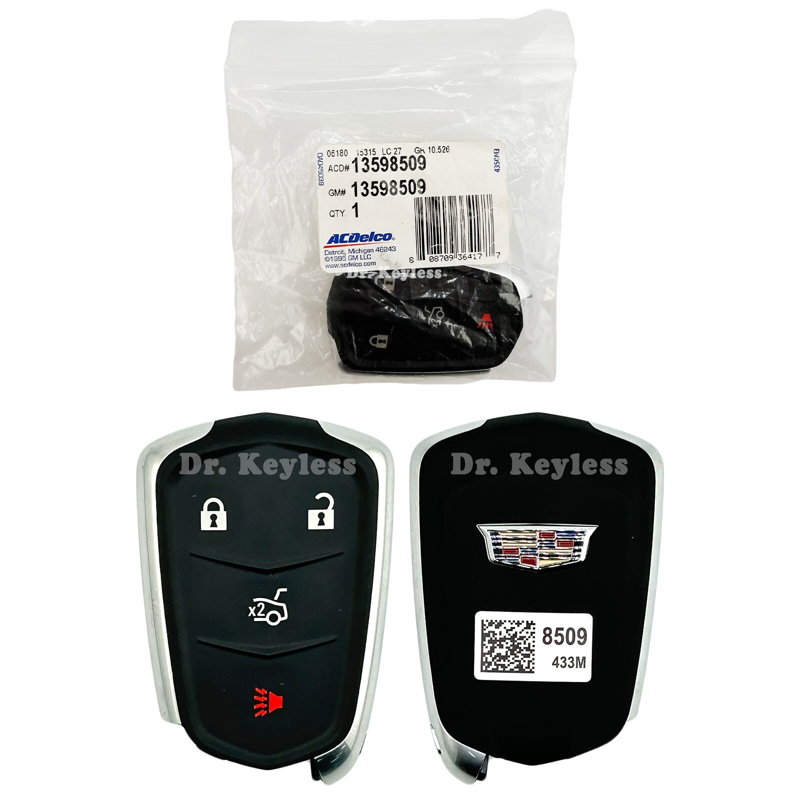 OEM 2014-19 Cadillac XTS CTS ATS Smart Key Fob Remote 4B HYQ2AB NON USA