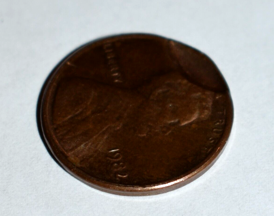 1982 No Mint P Lincoln Penny Error No Mint Mark Copper Varity Indent Multi Error