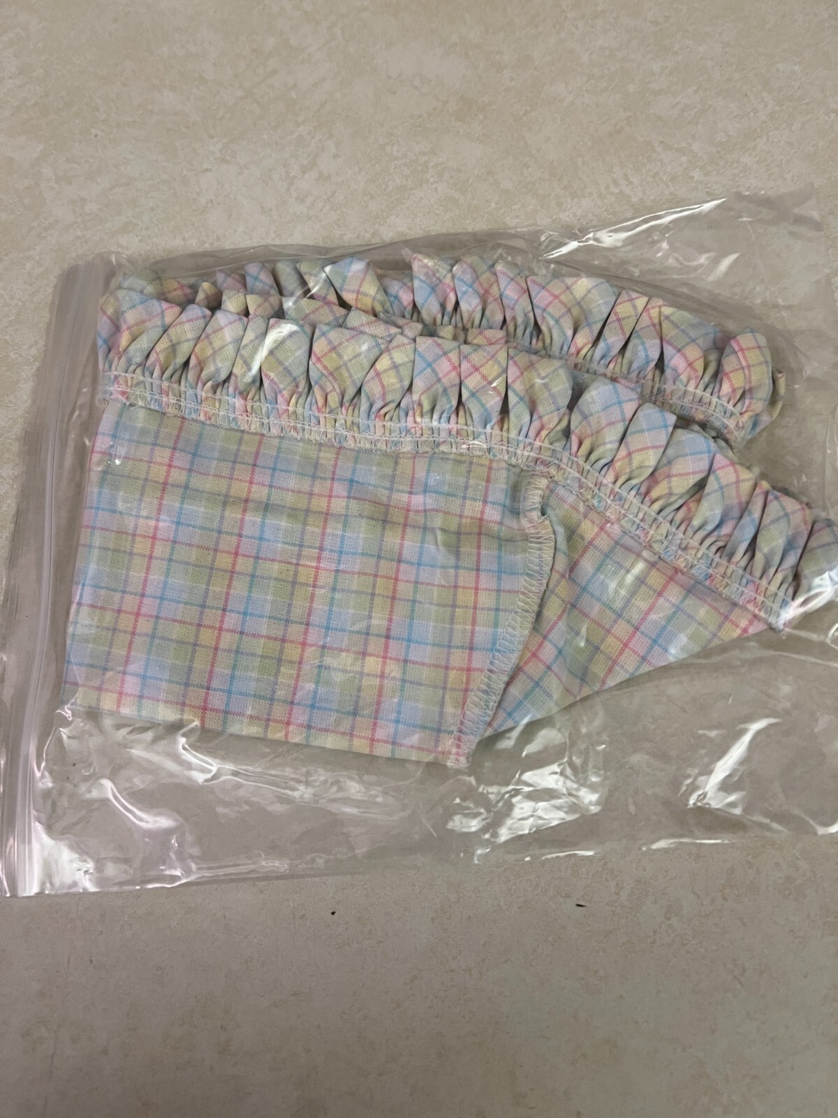 Longaberger 2005 Easter Basket Liner: Easter Plaid #23061235 ~ MIP!
