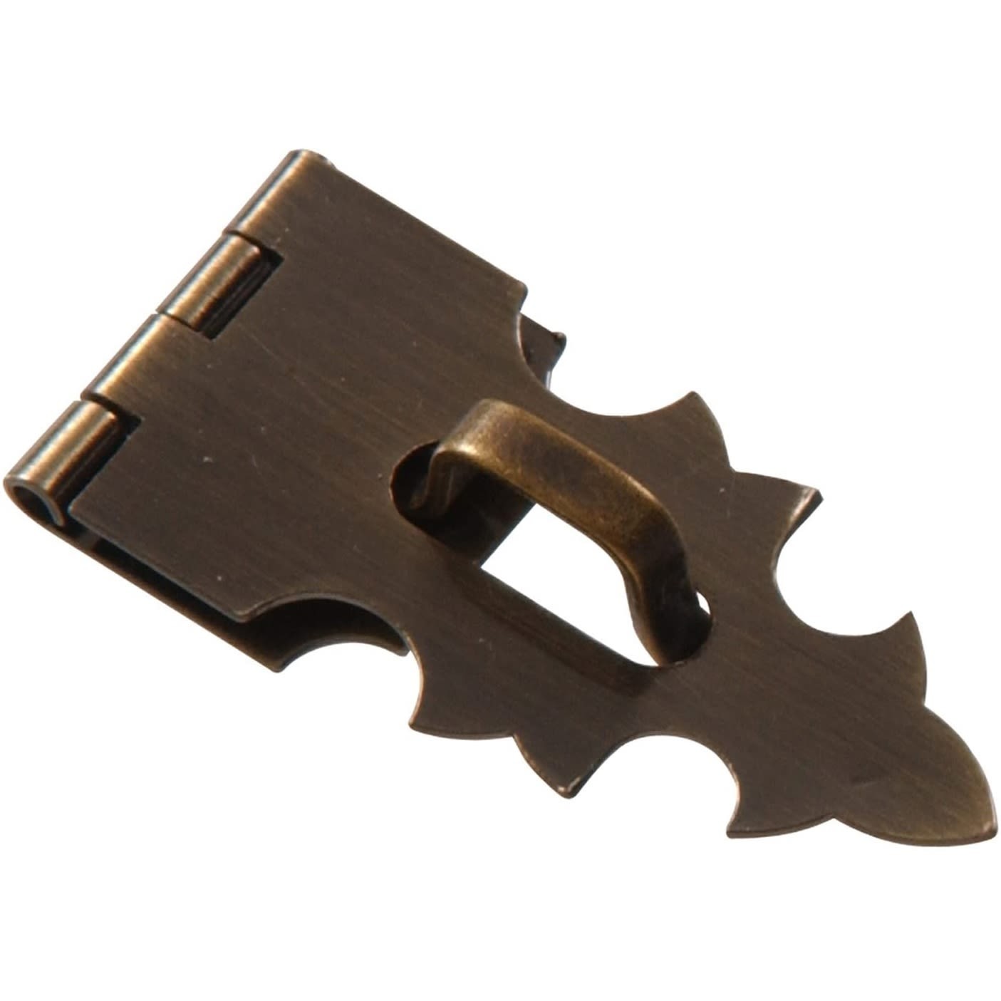 Hillman Solid Brass Decorative Hasp Antique Brass (5/8" x 1-7/8")