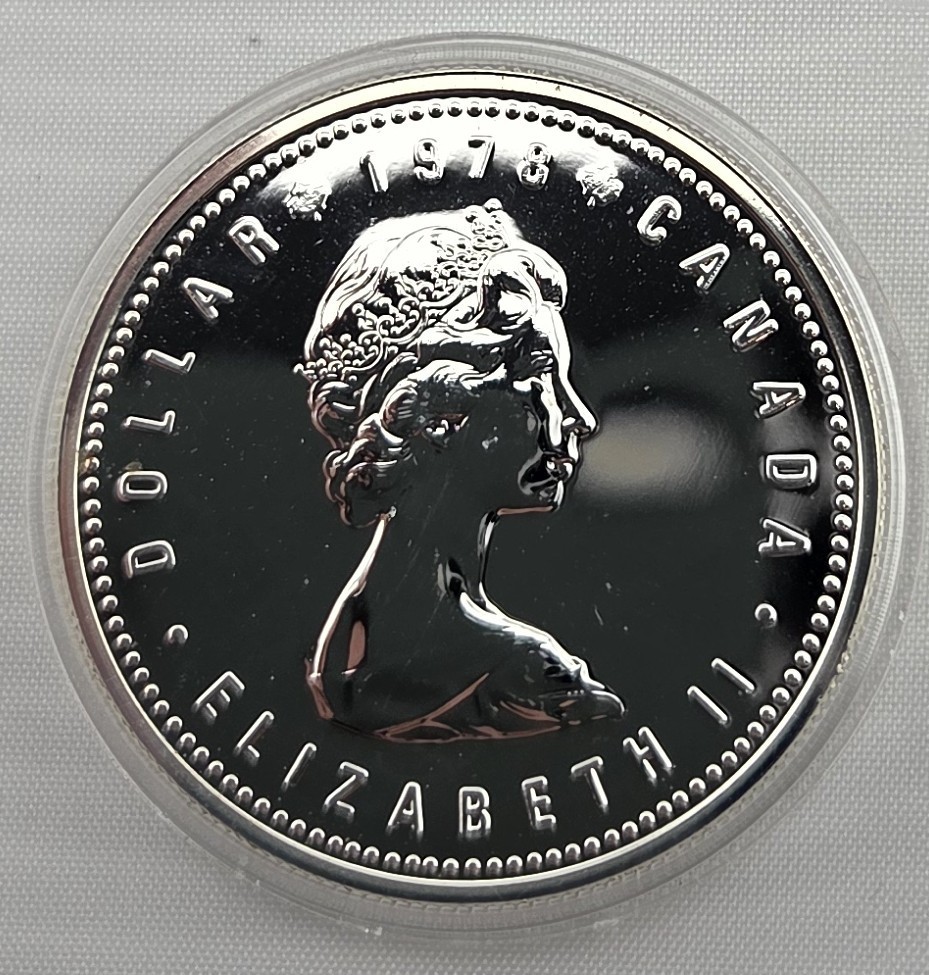 1978 Silver $1 Dollar Canada Commonwealth Olympic Games