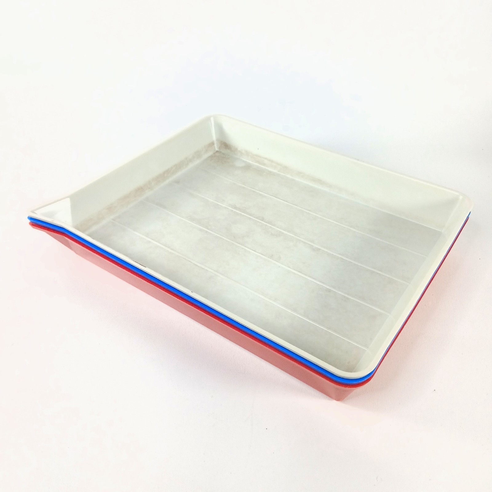 3X Yankee Agitray 11x14" darkroom printing trays, Clean (13x16" exterior)