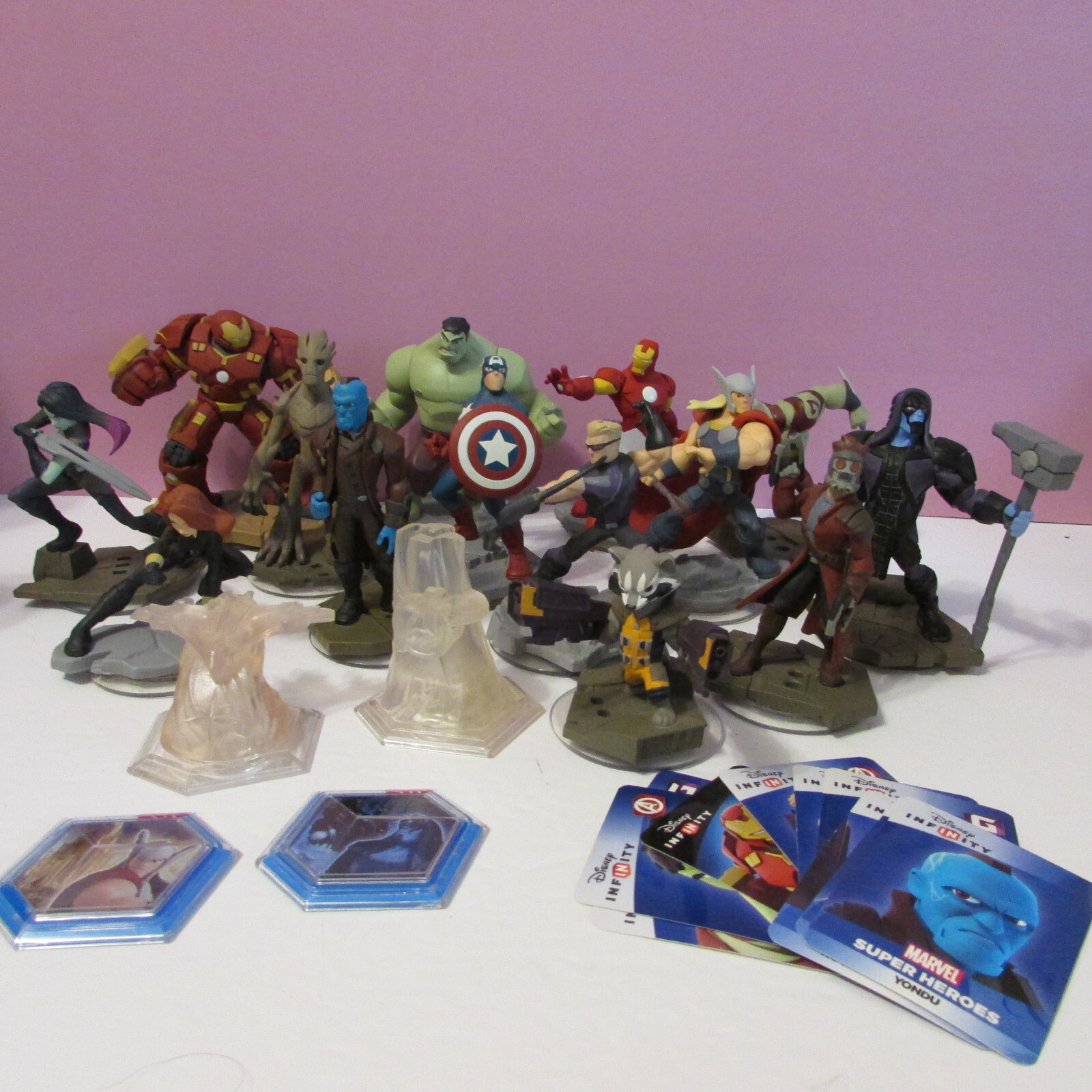 lot of 16 Disney Infinity figures Gurdians of the Galxy Avengers Marvel