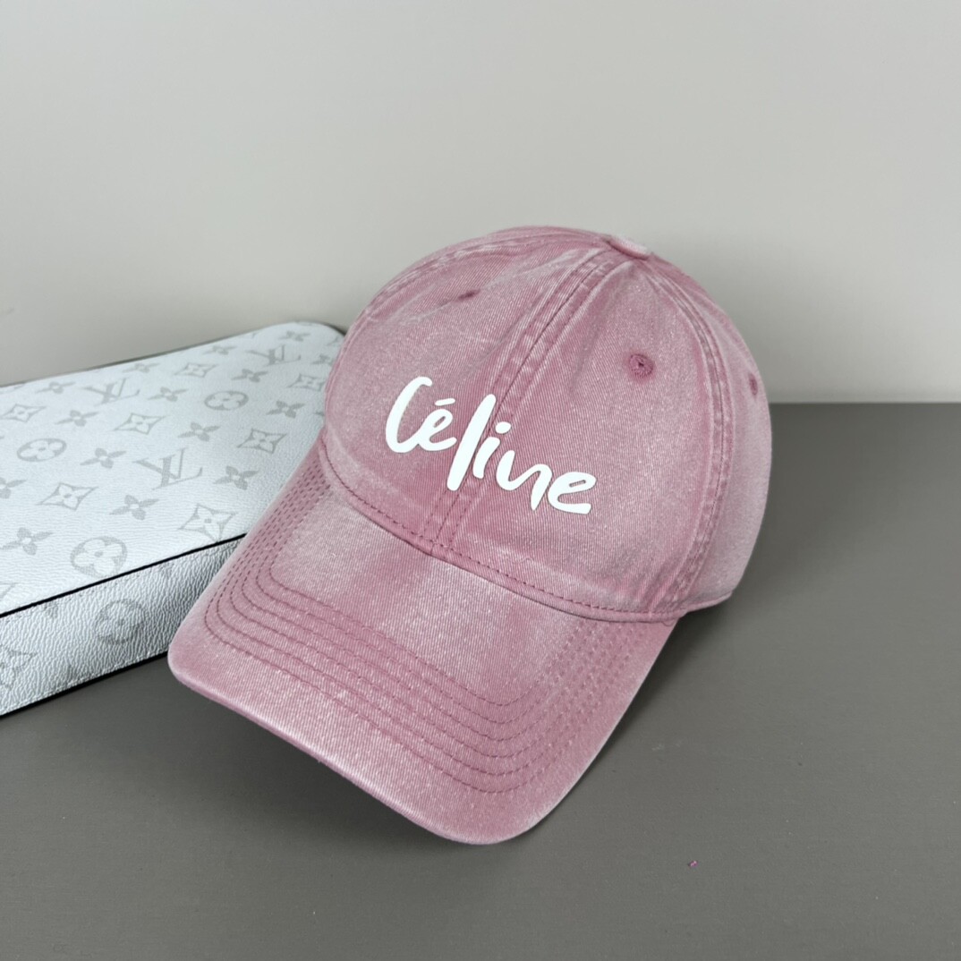 New Fashion Letter Logo Cowboy Baseball Cap Hat Unisex Adjustable-Pink