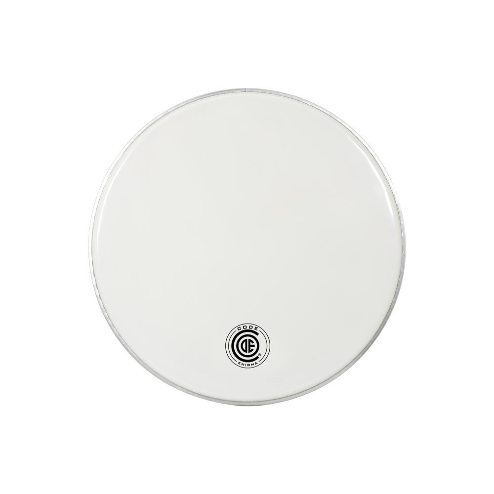 Code Enigma White Bass Drumhead 22"