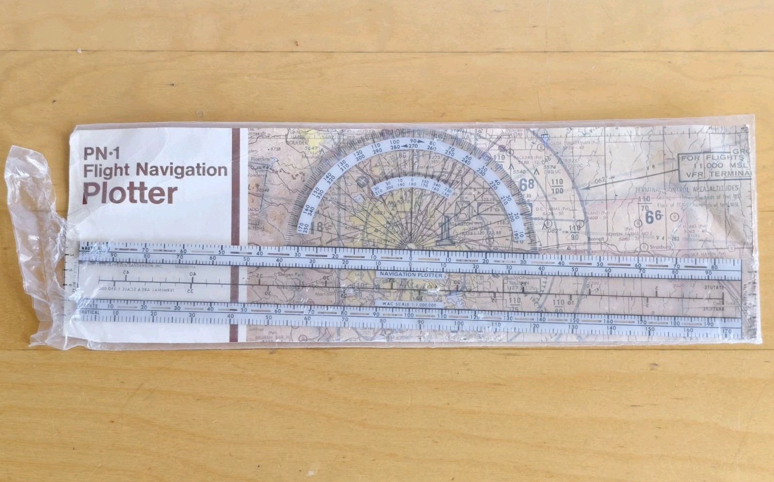 Jeppesen PN-1 Flight Navigation Plotter
