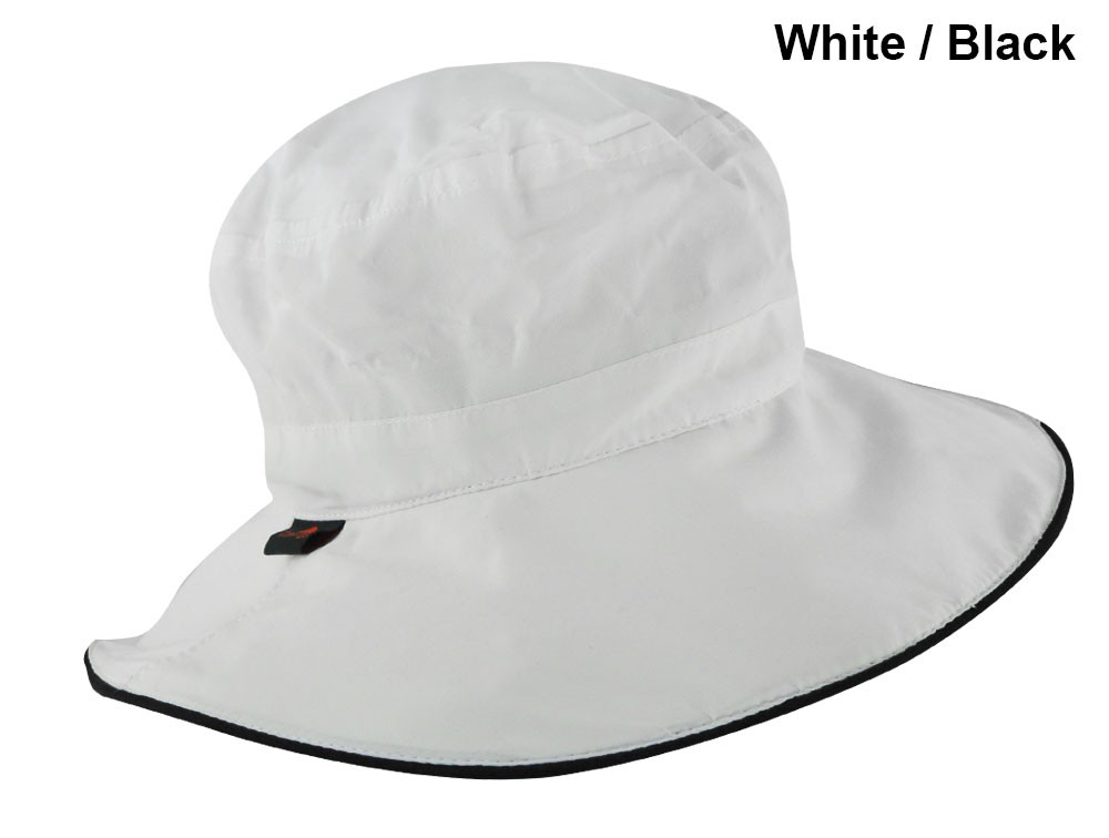 New The Weather Company Golf Unisex Waterproof Golf Hat White/Black 58008