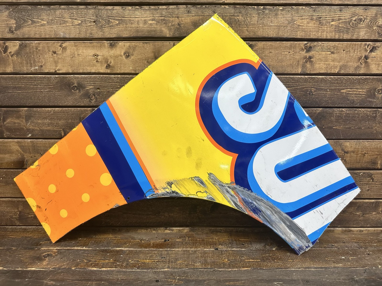 NASCAR #47 Ricky Stenhouse Jr 2025 Sunny D Race Used QTR Panel HYAK