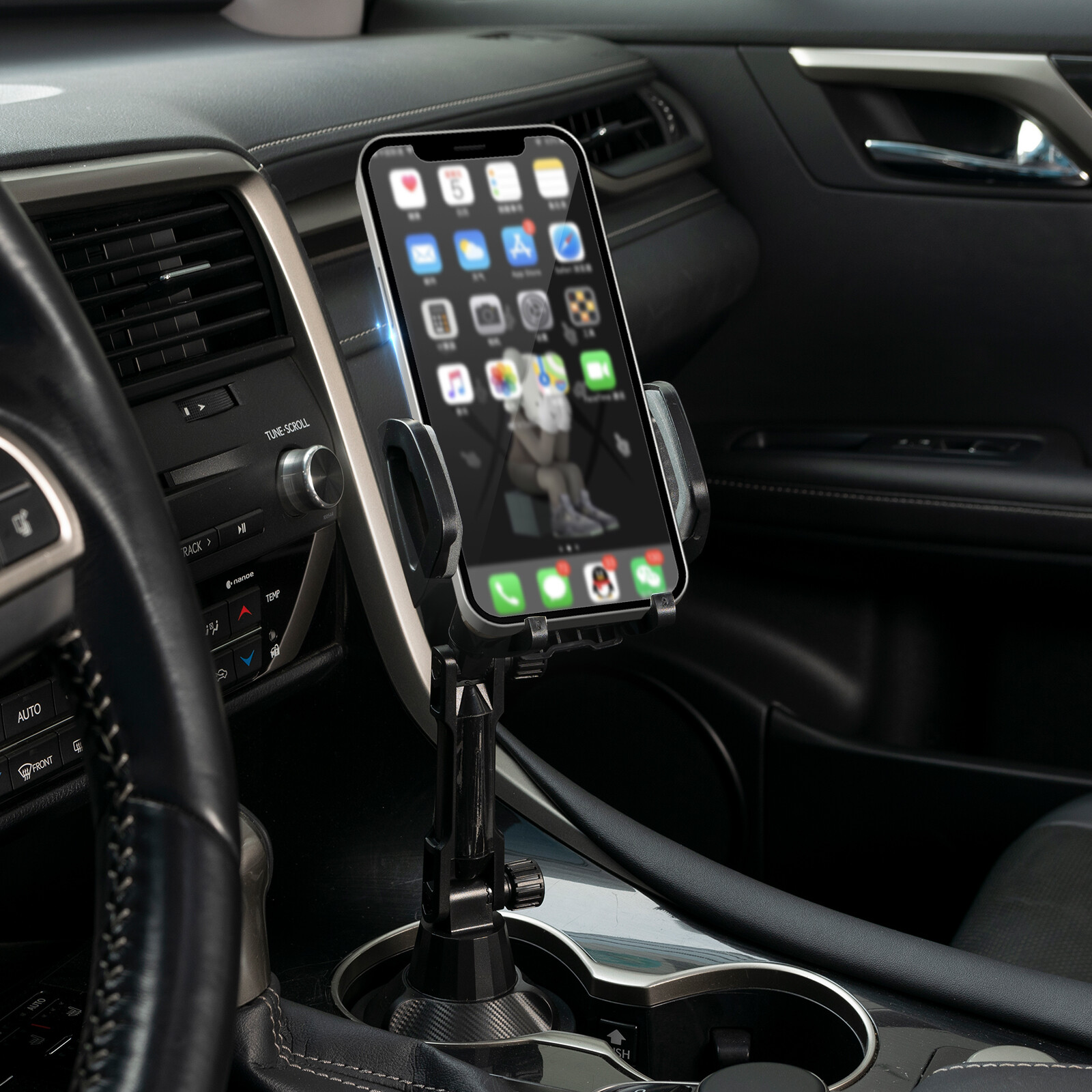 Upgraded Version Universal Adjustable Car Mount Cup Stand Holder For Cell Phone