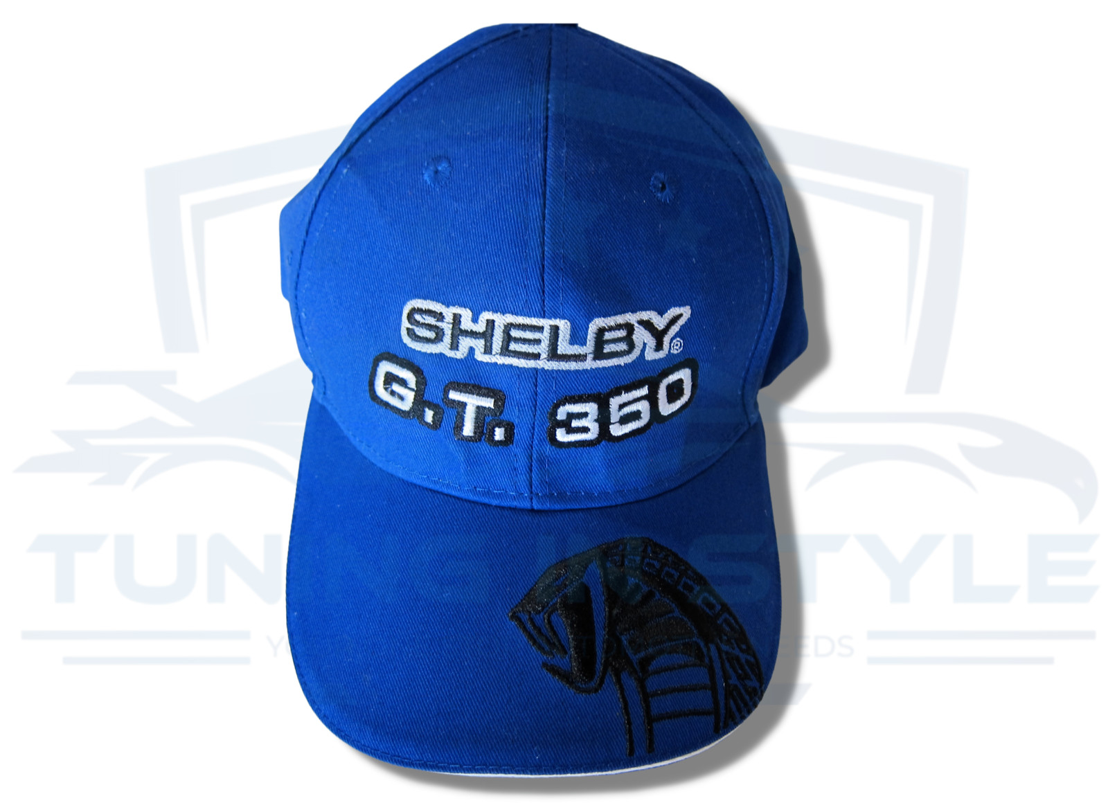 Ford Mustang Shelby GT 350 Embroidered Logo Baseball Cap Blue Official Licensed