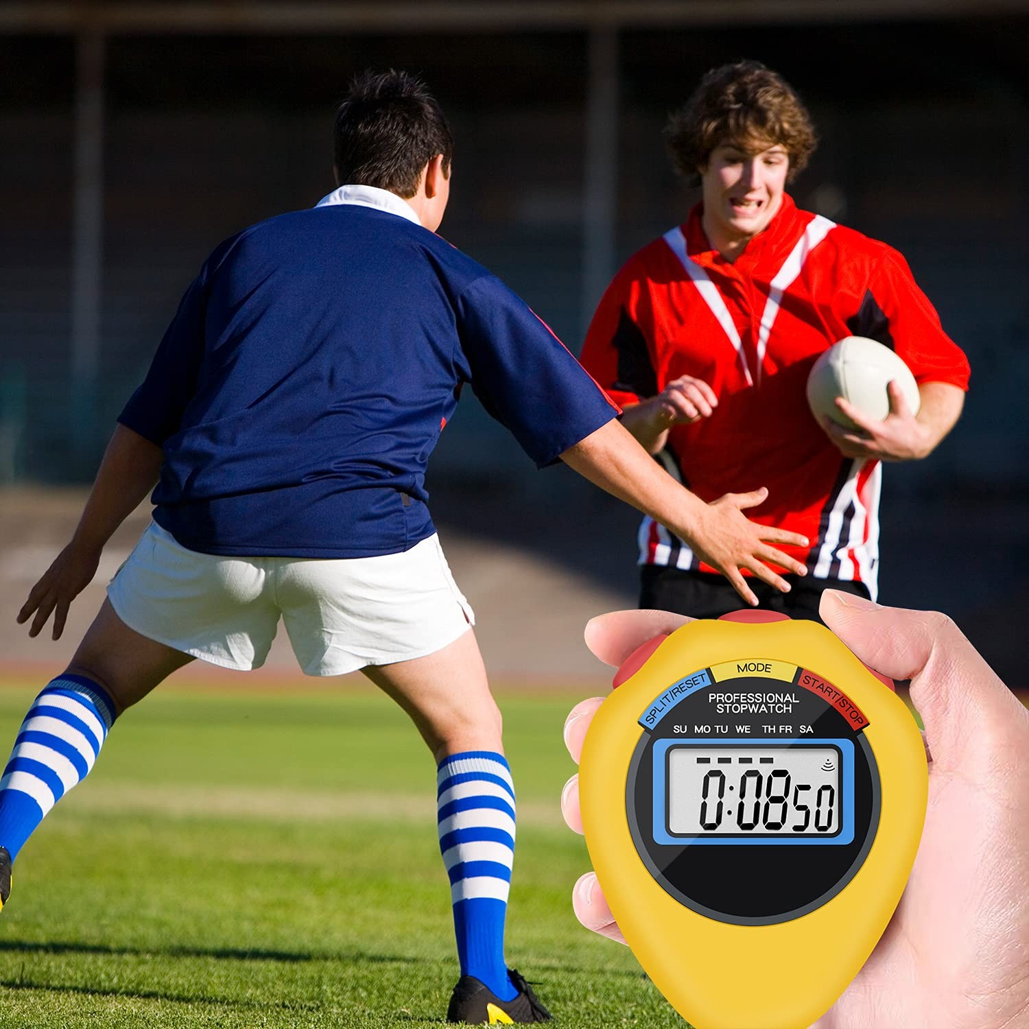 12 Pack Multi-Function Electronic Digital Sport Stopwatch Timer, Large Displa...