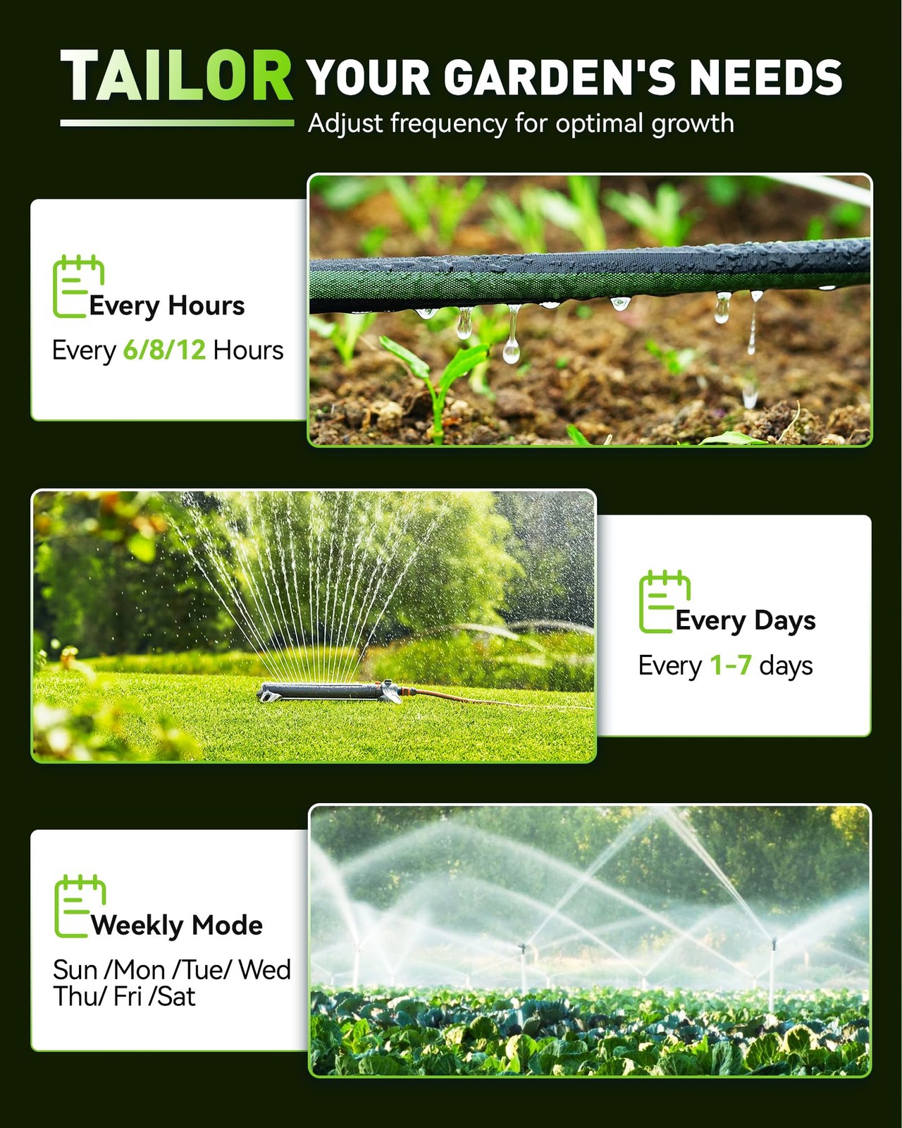 RAINPOINT Sprinkler Timer with 3 Independent Programs, Hose Rain Free Shipping