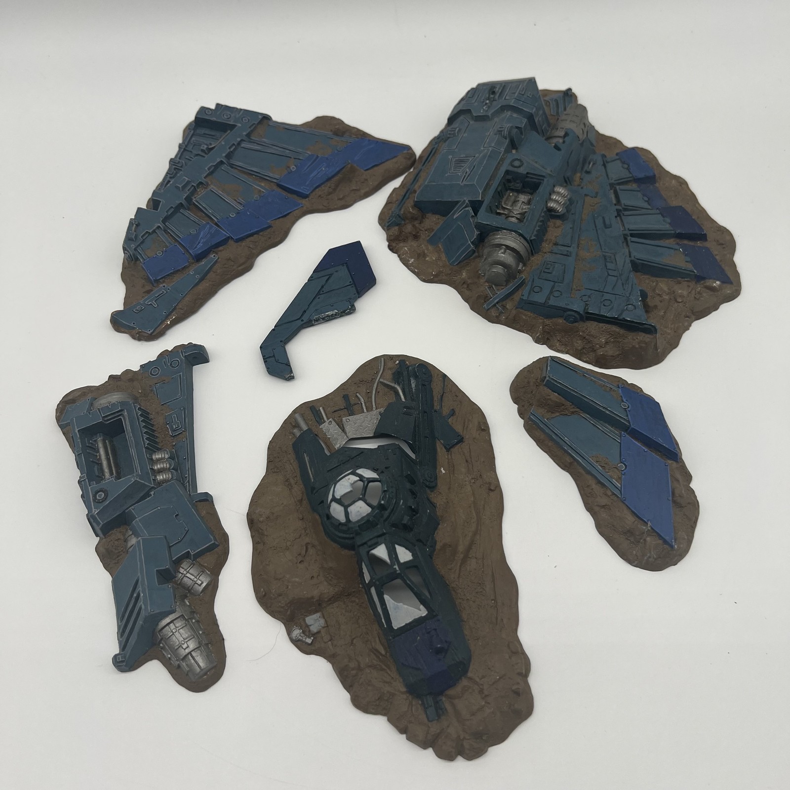 Crashed Aquila Lander Terrain Set Battle for Macragge Painted Warhammer 40k Scen