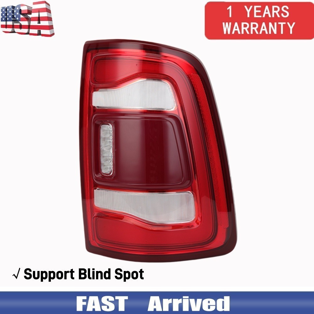 LED Right Side Rear Tail Light w/Blind Spot For 2019-2024 Dodge Ram 2500 3500