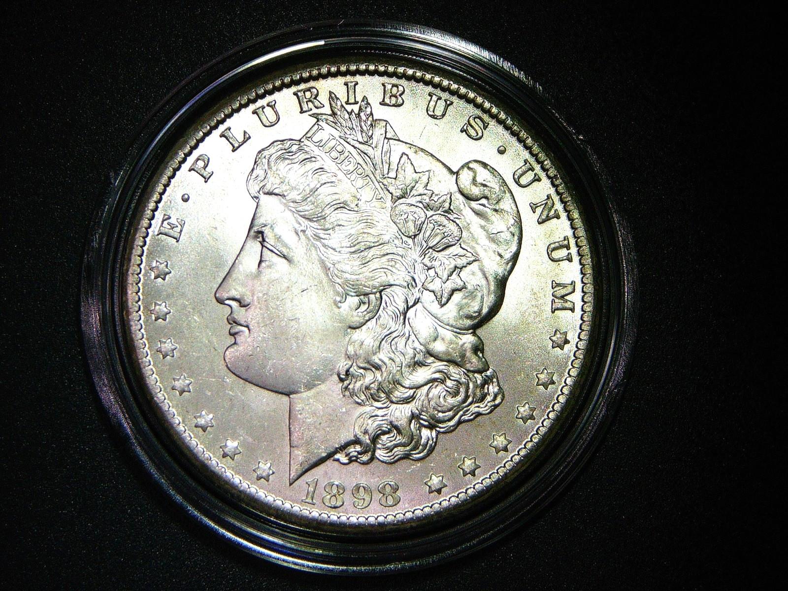 MS BLAST WHITE1898-O MORGAN SILVER DOLLAR EXCELLENT COLLECTOR QUALITY COIN M2009