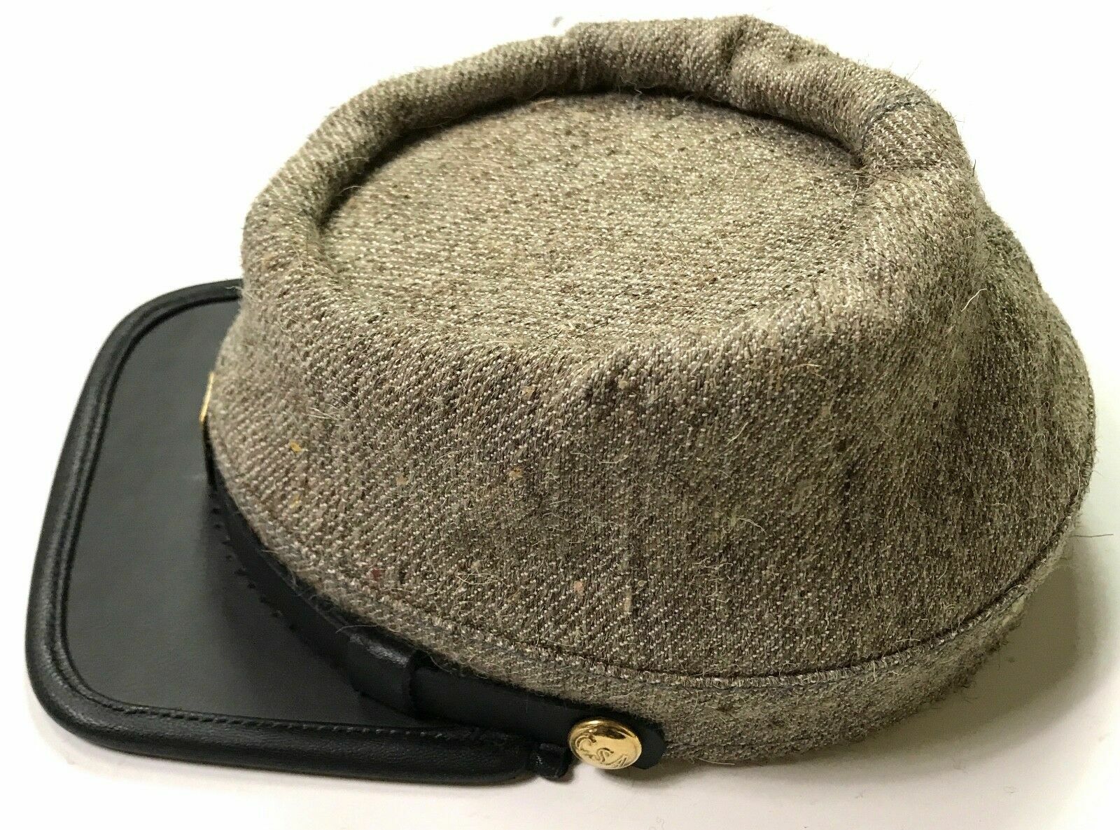 CIVIL WAR CSA CONFEDERATE JEAN WOOL KEPI FORAGE CAP HAT- ALL SIZES!!!