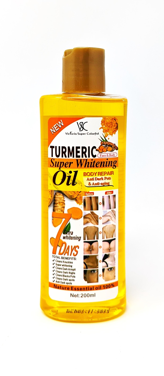 VSC Tumeric Super Whitening Oil Body Repair 200 ml