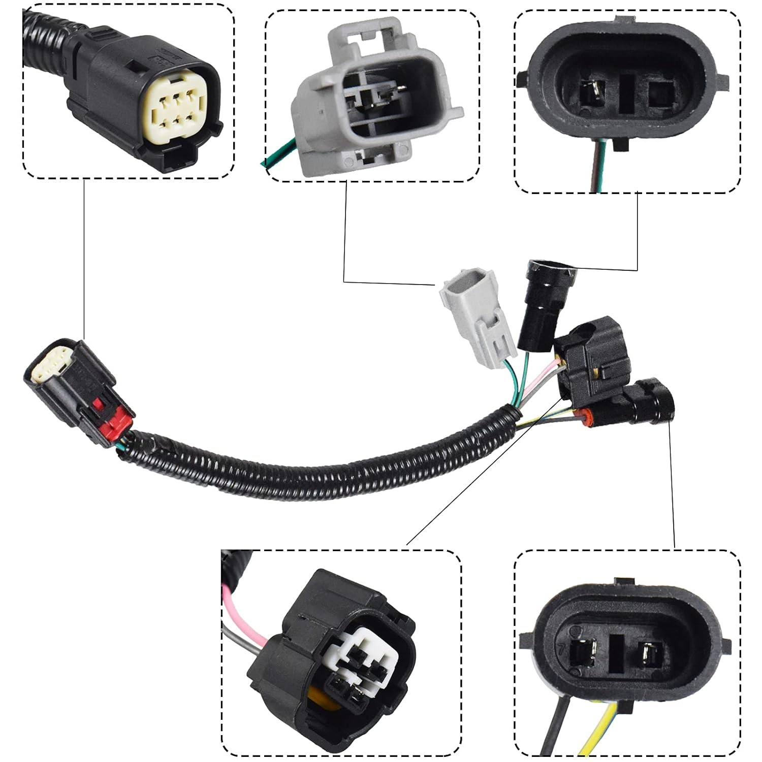 2x For Toyota Tacoma 2016-2023 LED Headlights Conversion Harness Adapters Plug
