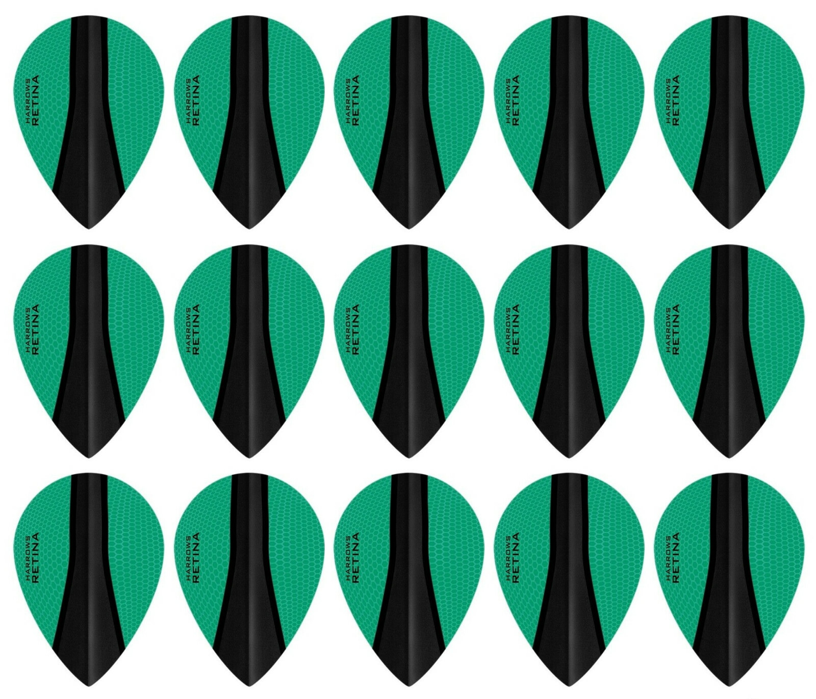 5 New Sets Harrows Retina X Pear Dart Flights – Ships w/ Tracking - Jade