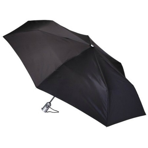 Totes Large Canopy 43" Arc Auto Open/Close Umbrella - Black ()