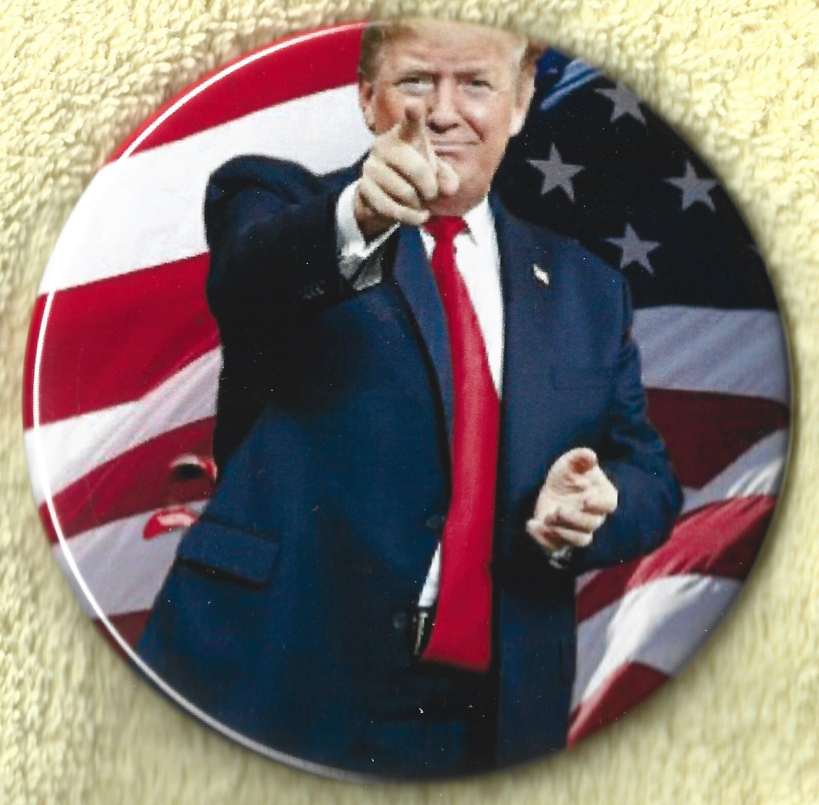 2024 Donald Trump - 3.5"/ "Patriotic Portrait" Presidential Campaign Button(P26)