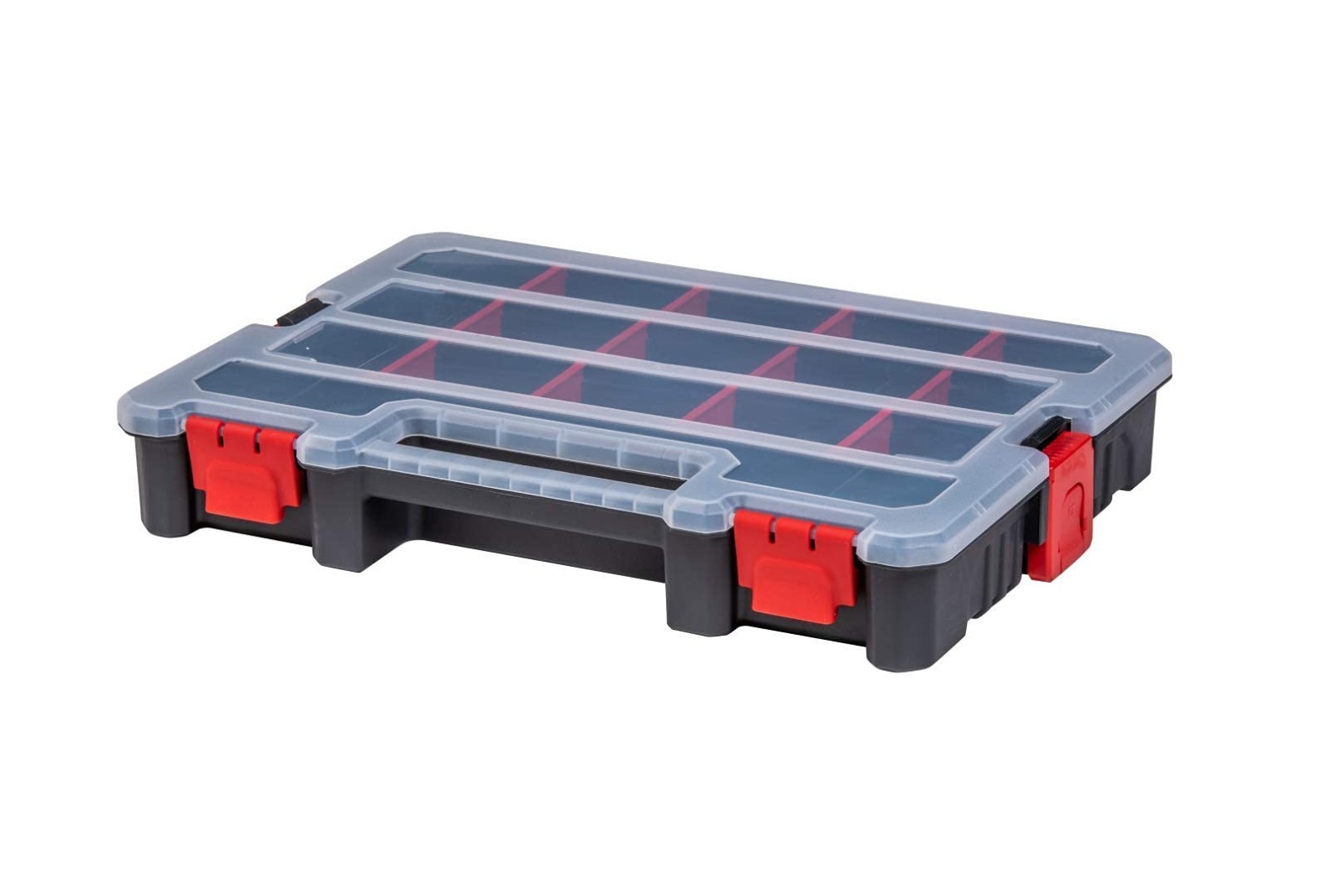 2-Pack Stackable Small Parts Organizer Box with 20 Compartments & Dividers - Har