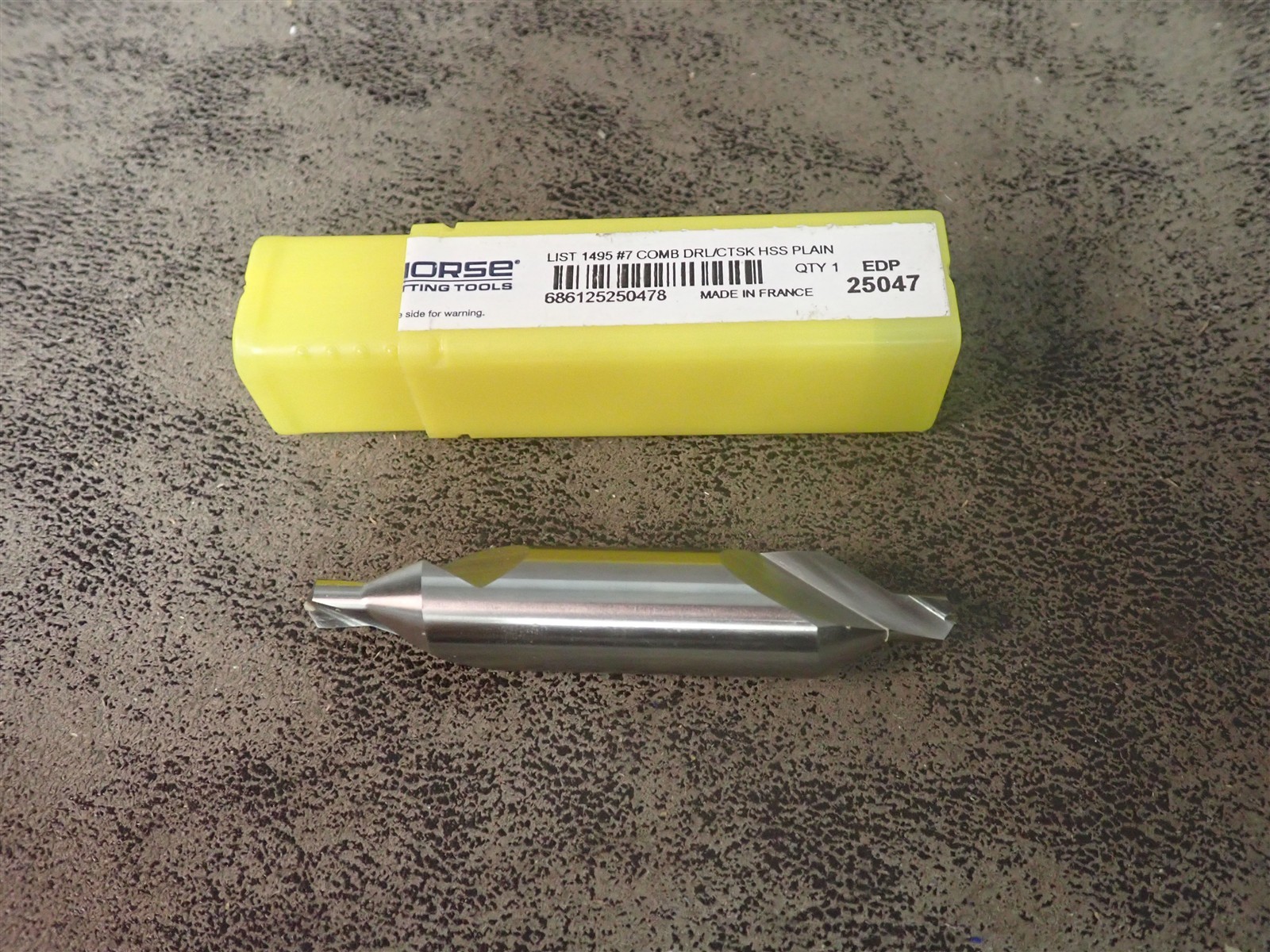 Morse 25047 Size #7 HSS Plain Combined Drill & Countersink (BN197)