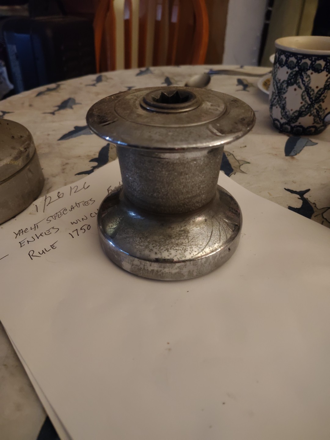Lewmar England Size 7 Chrome on Bronze Winch Single Speed