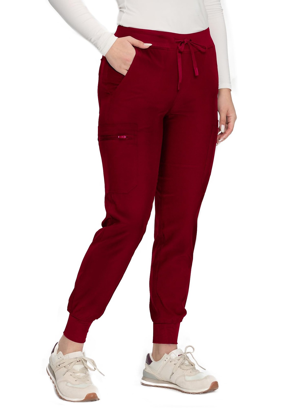 Womens Scrub Pants Cargo Scrubs With 7 Pockets Soft Stretch Medical Uniform