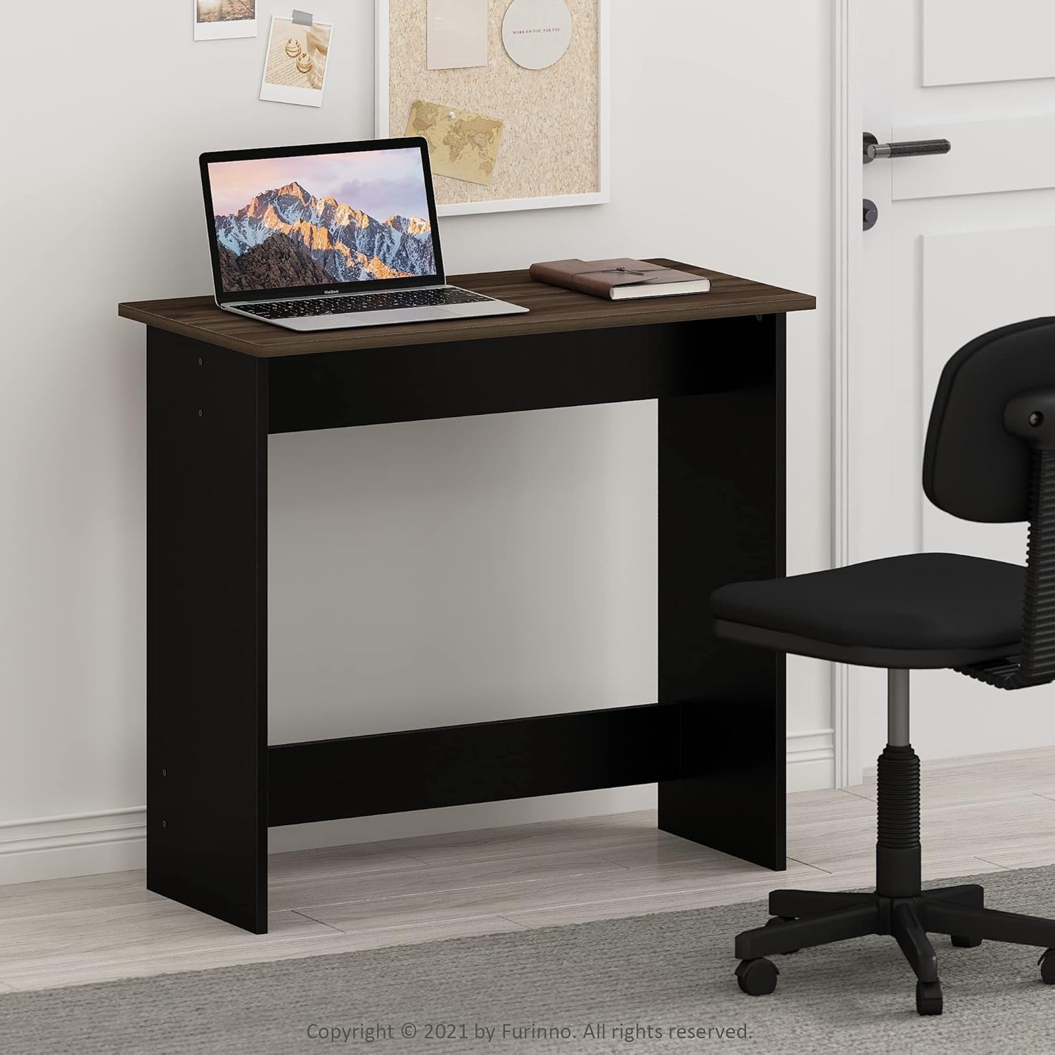 Simplistic Study Table Columbia Walnut