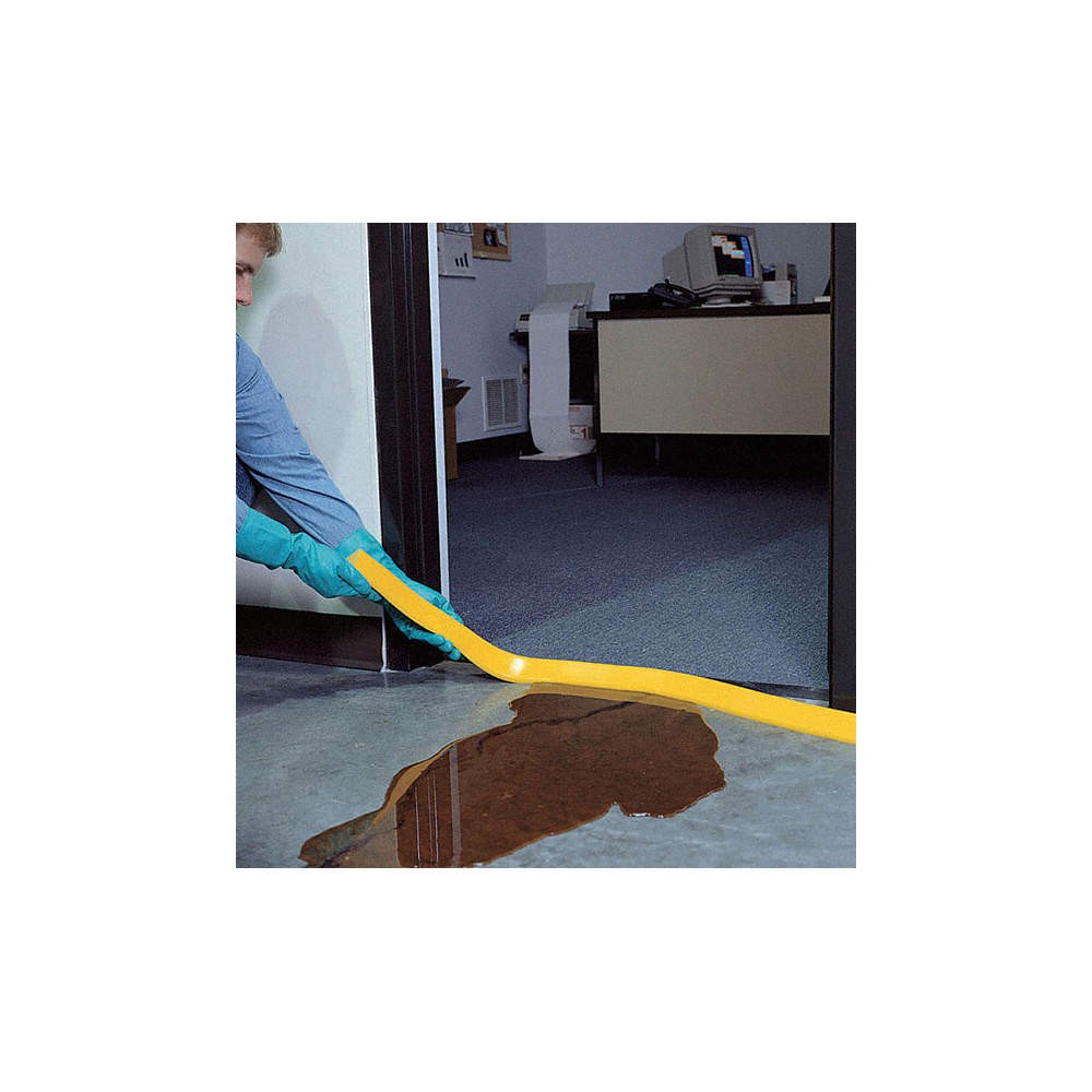 PIG PLR213 Door Blocker Dike,Yellow,2 in. 30PW58