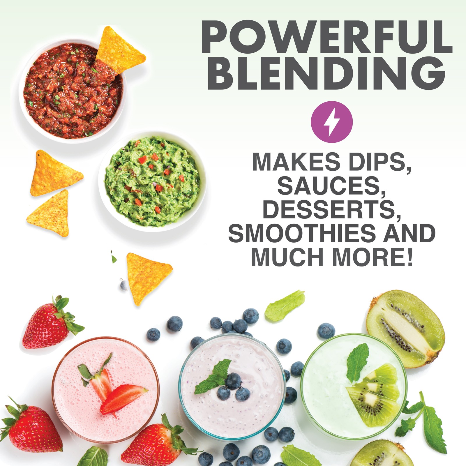 Bionic Blade Smoothie Blender Personal Portable Rechargeable Blender Juicer Prot