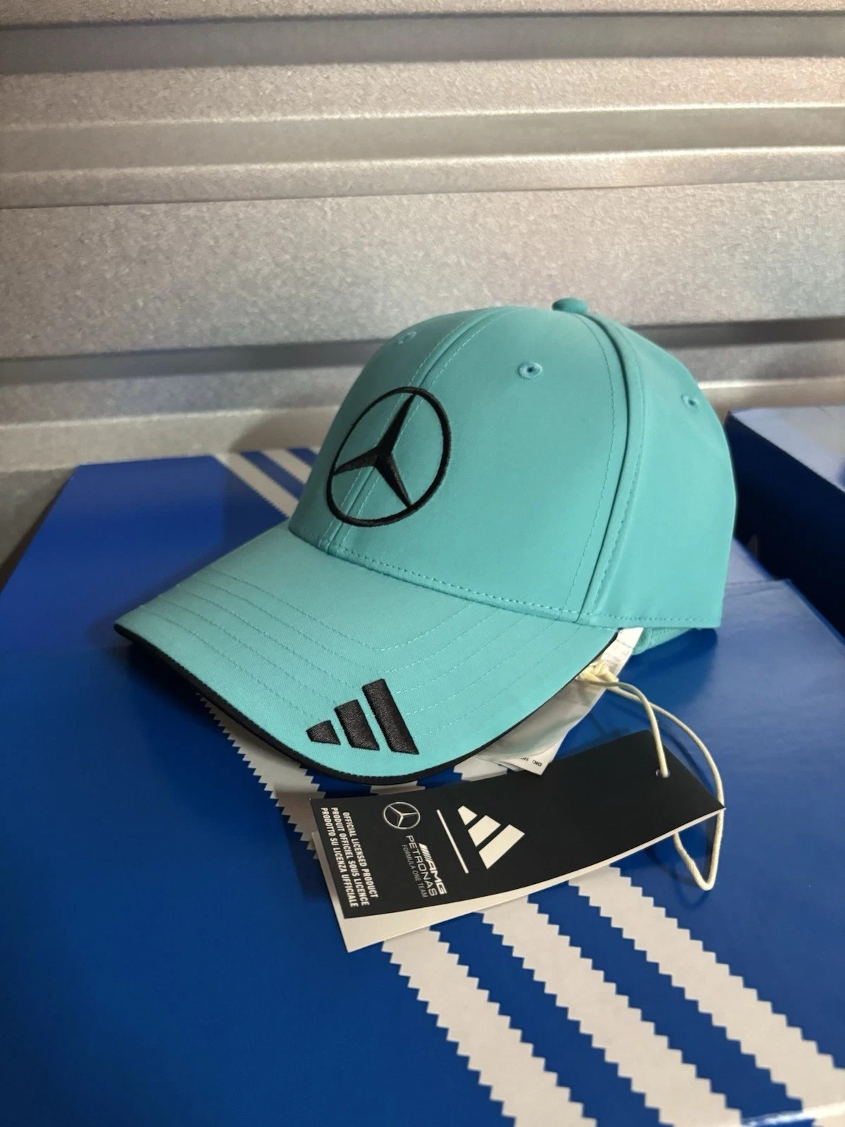 Adidas Mercedes AMG Petronas F1 Team Driver Cap Adjustable Motorsport Hat Teal