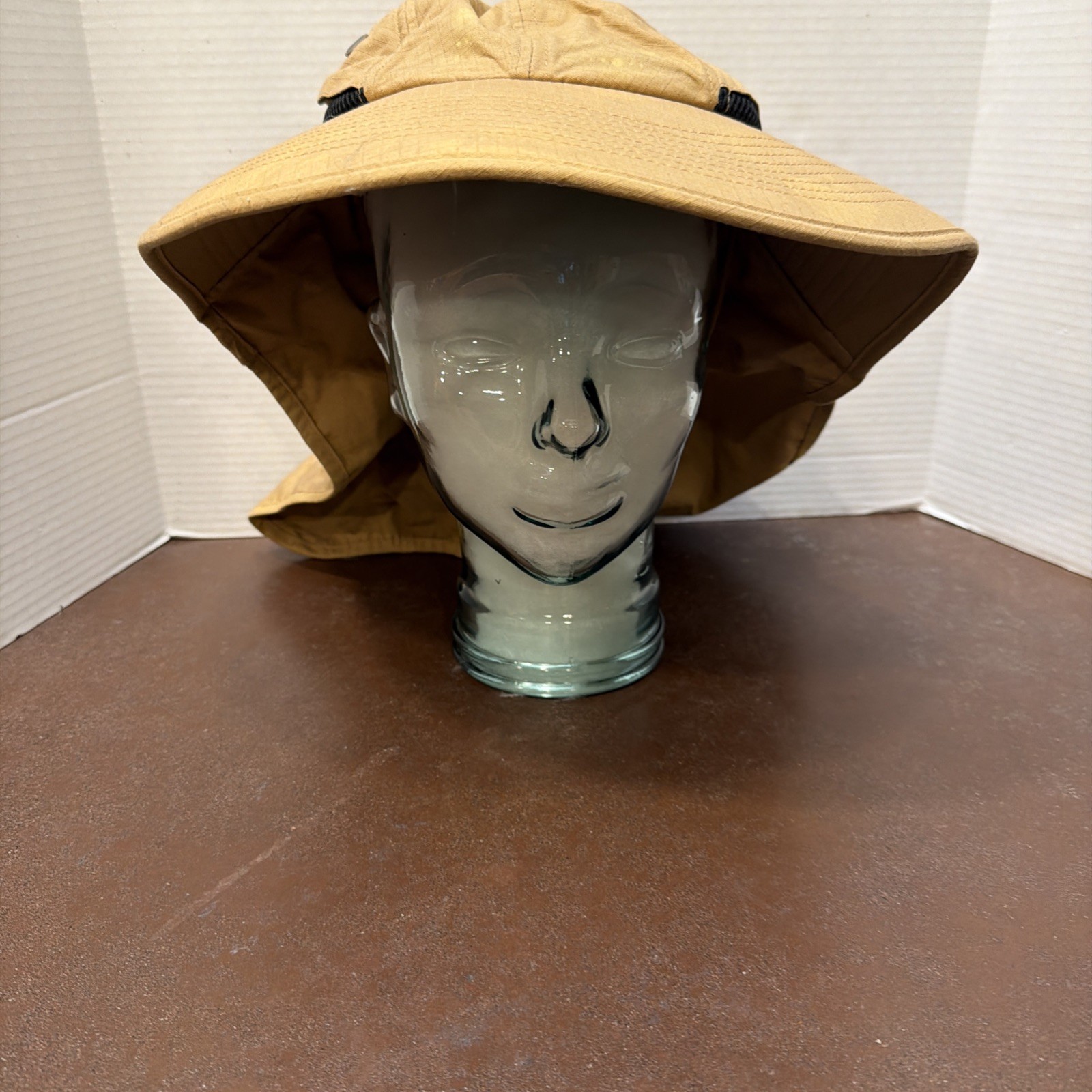 Wide Brim Sun Hat UV Protection Bucket Cap for Hiking Camping Fish Safari khaki
