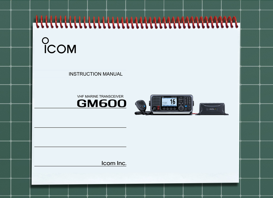 Icom GM600 — INSTRUCTION MANUAL User Guide How-To — 108 Pages — USA Made