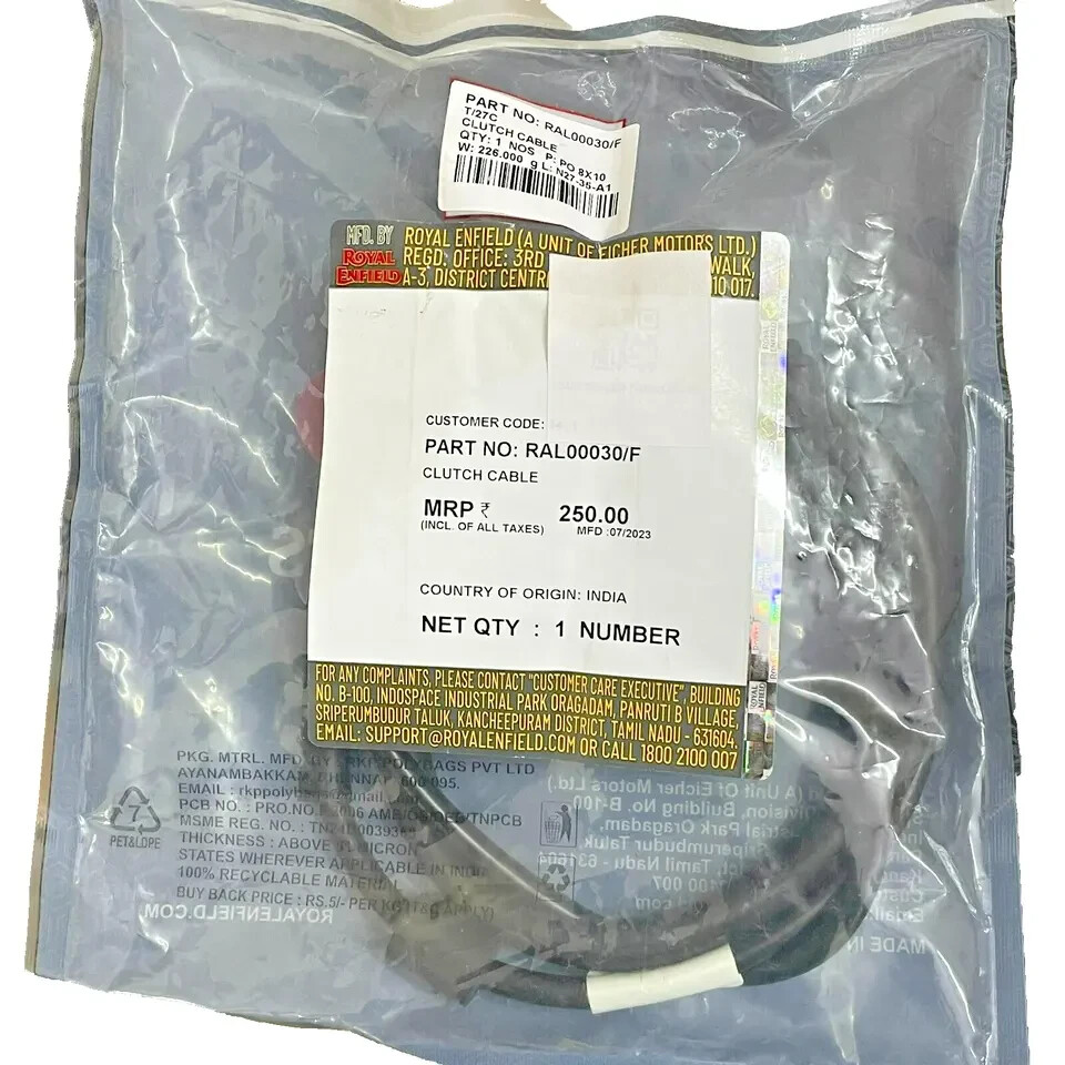 Genuine Royal Enfield Cable Clutch Assembly RAL00030, Super meteor