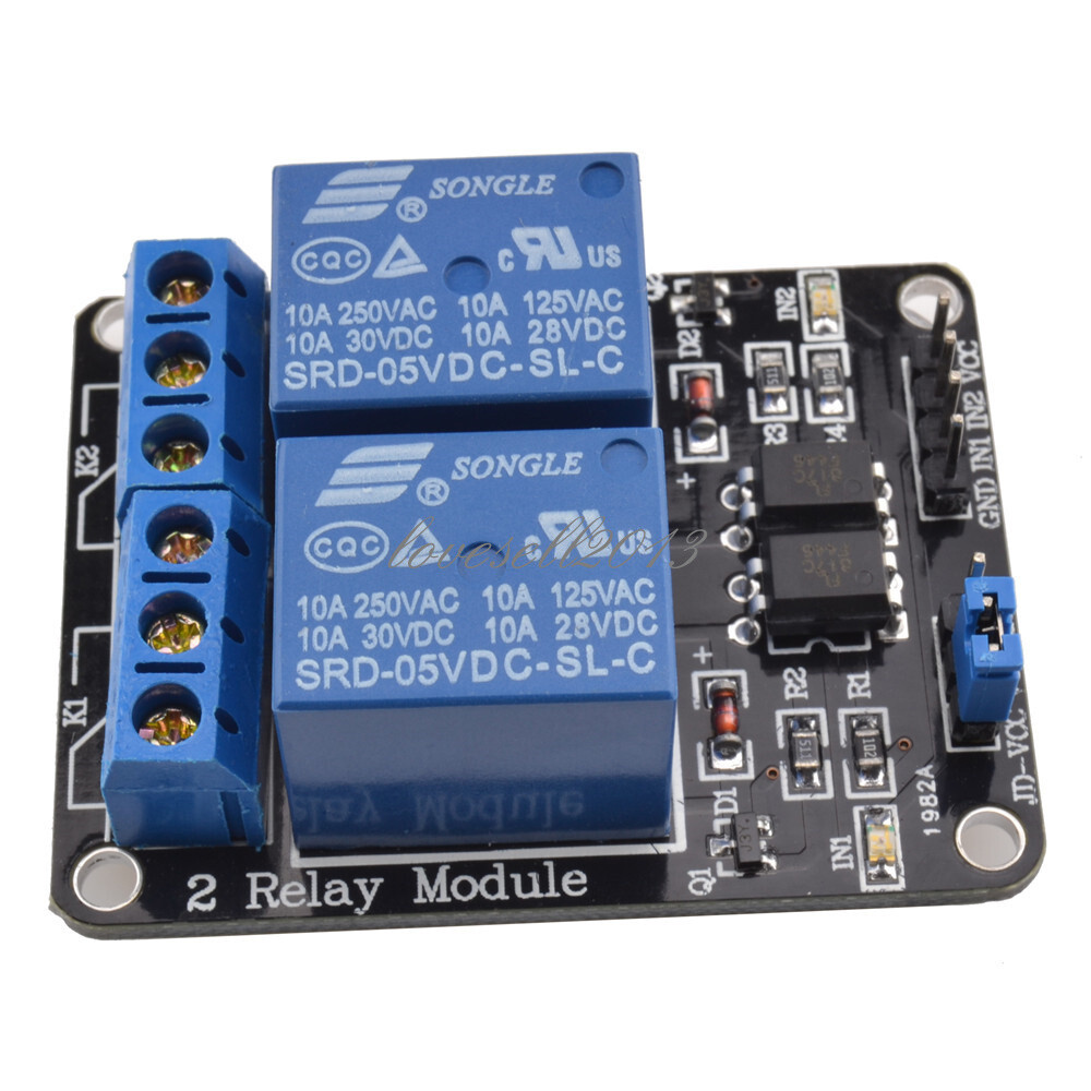 5V Two 2 Channel Relay Module With optocoupler For PIC AVR DSP ARM Arduino
