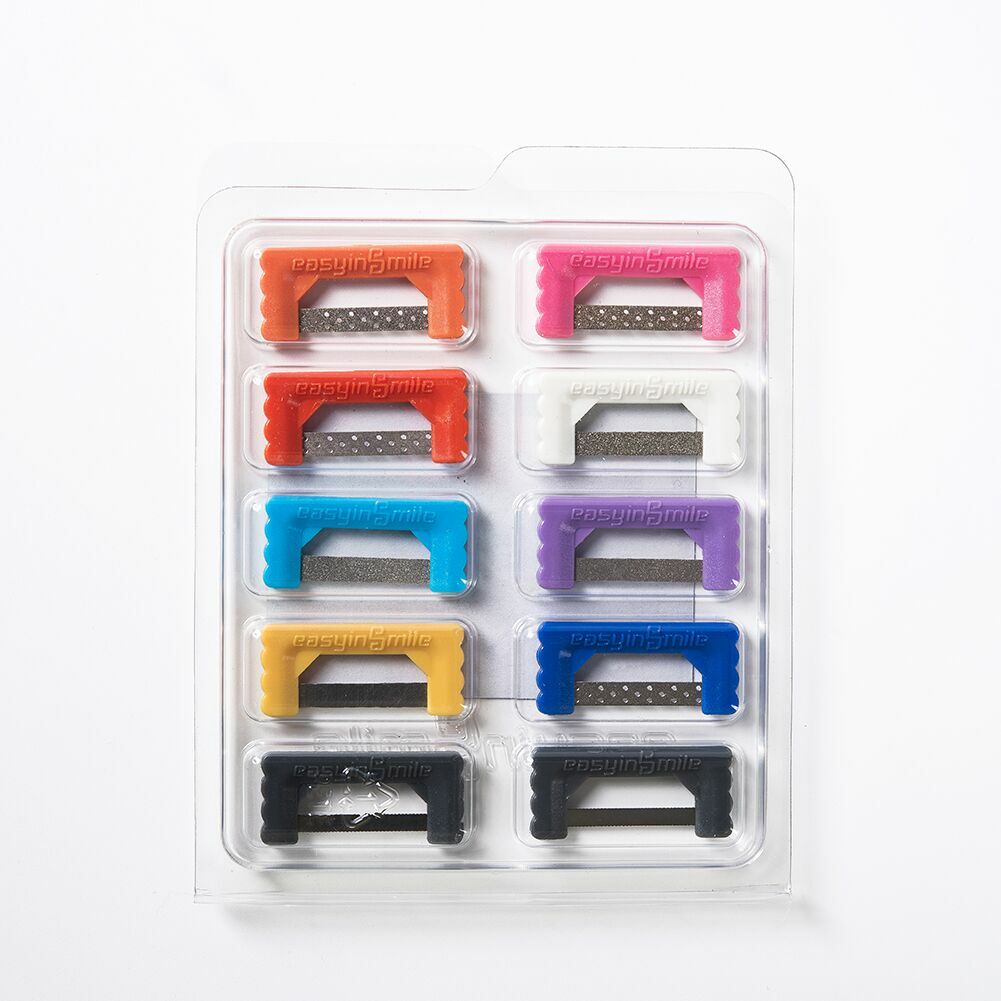 Dental Interproximal Enamel Reduction IPR Strip System Kit Orthodontic 10PCS