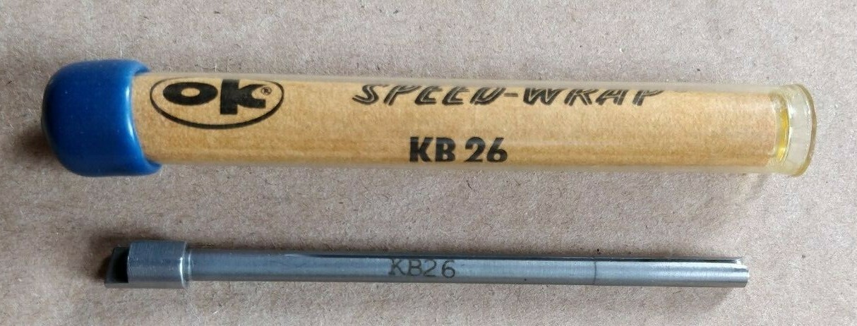 OK INDUSTRIES KB26,Wire Wrapping Bit, 26 AWG, Brand New In Plastic Tube