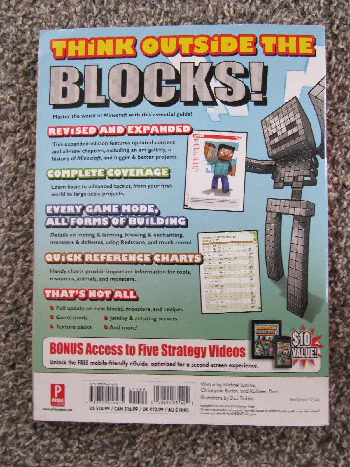 Mastering Minecraft Prima Strategy Game Guide - over 250 pages