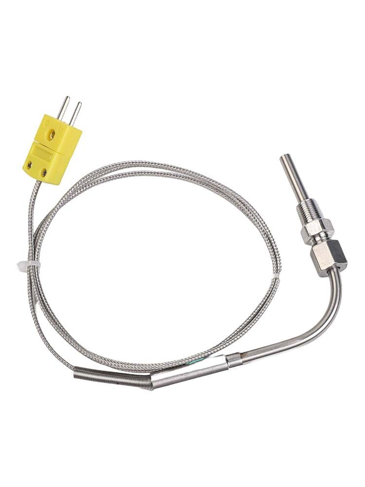 1m EGT Temperature Sensor K-Type Exhaust Gas Probe Thermocouple 1/8-NPT Thread